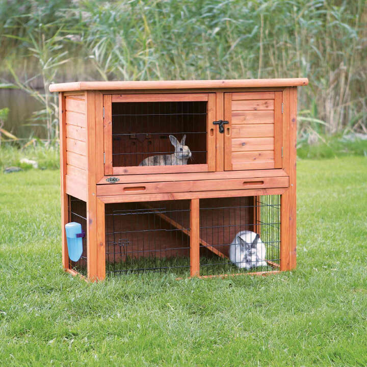 TRIXIE natura Kleintierstall mit Freilaufgehege